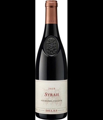 Fles Delas Syrah Vin De Pays, Pays D'oc, wijn op voorraad bij slijterij t Bockje in Bathmen