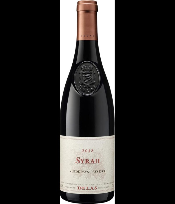 Delas Syrah Vin De Pays, Pays D’oc, wijn bij t Bockje in Bathmen