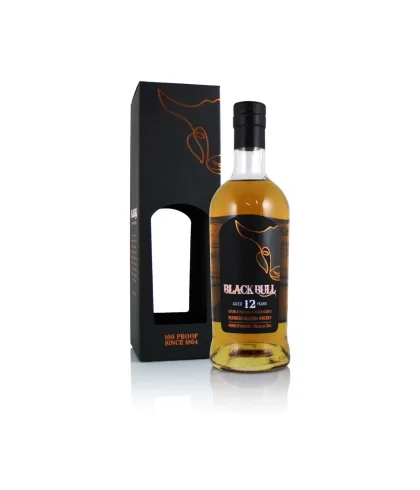 Fles Blackbull 12 Years Old Blended Scotch, whisky, bij slijterij ’t Bockje in Bathmen