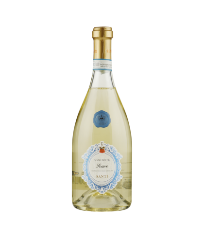 Fles Santi Soave Classico 2022, wijn op voorraad bij slijterij t Bockje in Bathmen