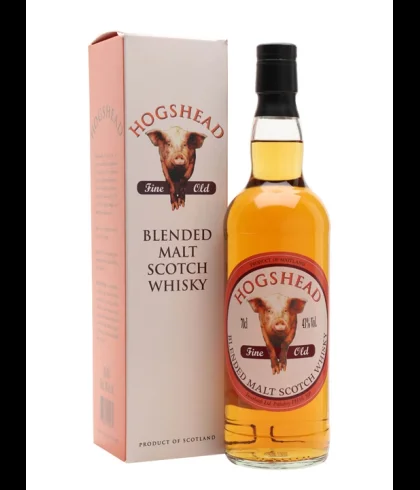 Fles Hogshead Fine Old Blended Malt, whisky, op voorraad bij slijterij t Bockje in Bathmen