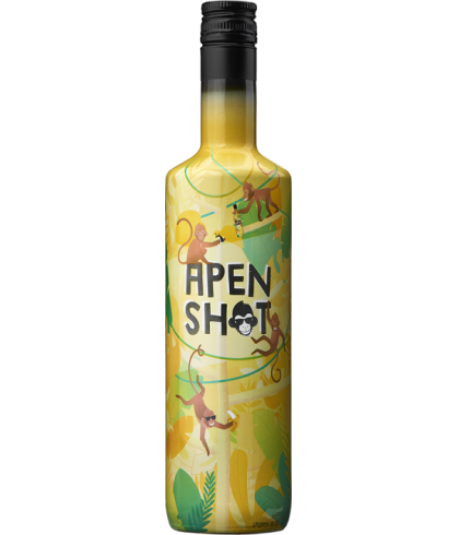 Likeur Apenshot van Apenshot, bij slijterij ’t Bockje in Bathmen