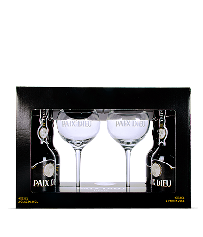 Geschenk Brasserie Caulier Paix Dieu Giftpack, bij slijterij ’t Bockje in Bathmen