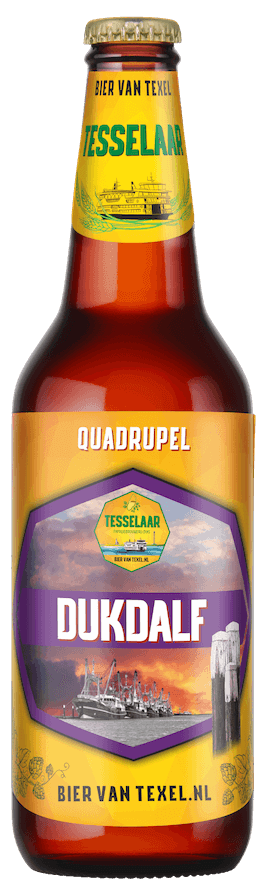 Fles Tesselaar Dukdalf Quadrupel, bier van Tesselaar, op voorraad bij slijterij ’t Bockje in Bathmen