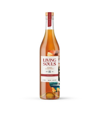 Fles whisky van bottelaar Living Souls, op voorraad bij slijterij t Bockje in Bathmen