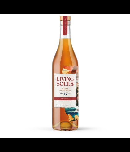 Fles whisky van bottelaar Living Souls, op voorraad bij slijterij t Bockje in Bathmen