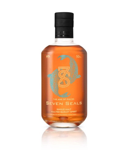 Fles Seven Seals The Age of Pisces, Zwitserse whisky, op voorraad bij slijterij t Bockje in Bathmen