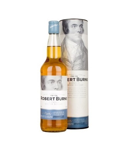 Fles Arran Robert Burns Blended Scotch, single malt whisky, op voorraad bij slijterij t Bockje in Bathmen