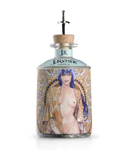Fles J.Rose London Dry Artisan Gin #2, gin, op voorraad bij slijterij ’t Bockje in Bathmen