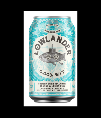 Lowlander 0.00% Wit, bier op voorraad bij slijterij t Bockje in Bathmen