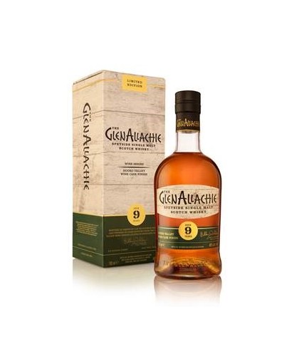 Fles GlenAllachie 9Y Douro Valley Wine Cask, single malt whisky, op voorraad bij slijterij t Bockje in Bathmen