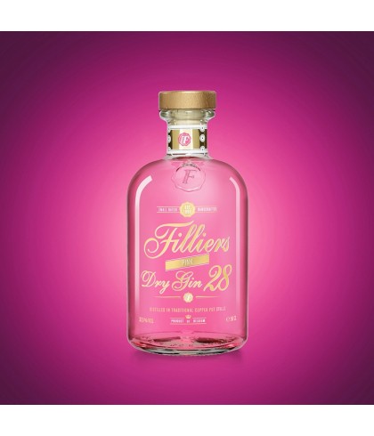 Filliers Pink Dry Gin 28, gin bij t Bockje in Bathmen