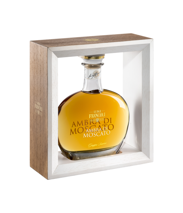 Francoli Grappa l’Ambra Moscato Riserva bij t Bockje in Bathmen