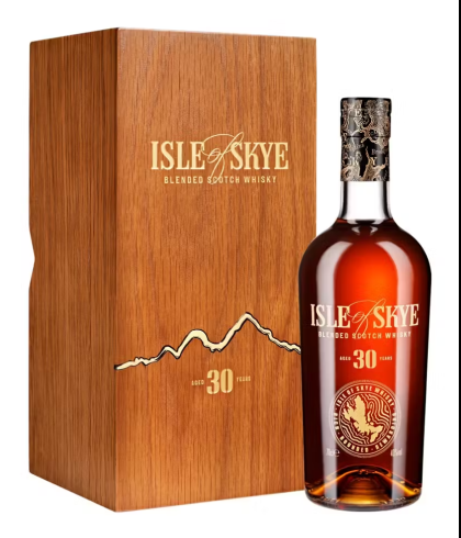 Fles blended Scotch van Isle of Skye, op voorraad bij slijterij t Bockje in Bathmen