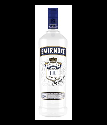 Fles Smirnoff Export Strenght Vodka, wodka, op voorraad bij slijterij t Bockje in Bathmen