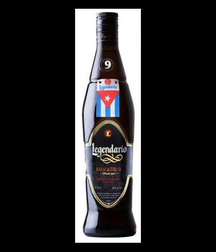 Fles Legendario Ron Anejo 9 anõs, rum, op voorraad bij slijterij t Bockje in Bathmen