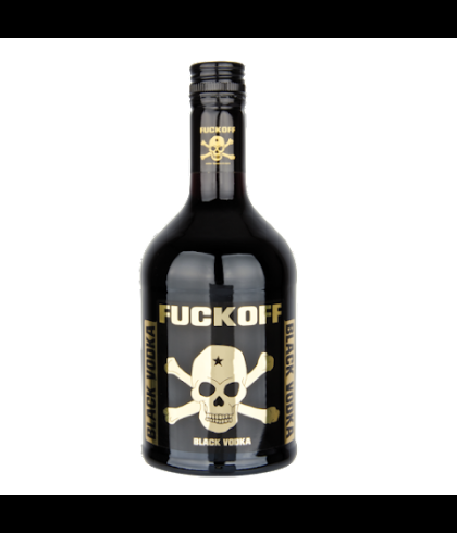 Fles Fuckoff Black Vodka, wodka, op voorraad bij slijterij t Bockje in Bathmen