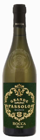Fles Rocca Grande Passolo Bianco Salento, wijn, op voorraad bij slijterij ’t Bockje in Bathmen
