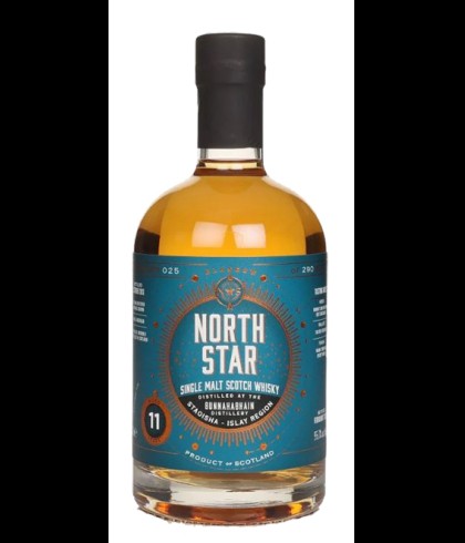 Fles North Star Bunnahabhain 11 Years Old, Schotse whisky van bottelaar North Star Spirits, op voorraad bij slijterij t Bockje in Bathmen