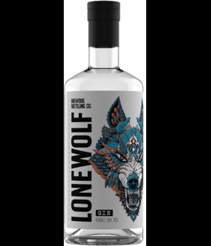 Fles BrewDog Lonewolf Gin, gin, op voorraad bij slijterij t Bockje in Bathmen