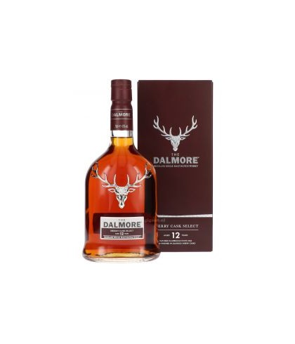 Fles The Dalmore 12 Years Old Sherry Cask Select, single malt whisky, op voorraad bij slijterij t Bockje in Bathmen