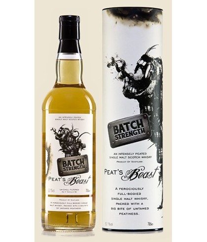 Fles Peat's Beast Batch Strength, whisky, op voorraad bij slijterij t Bockje in Bathmen