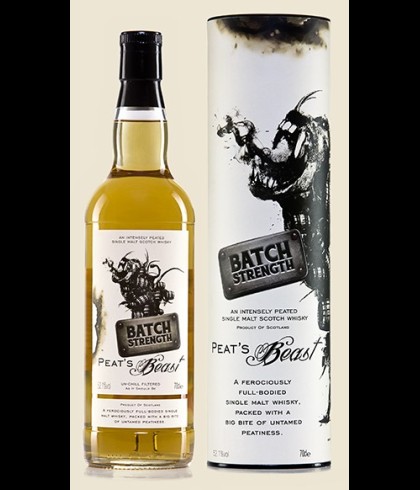 Fles Peat's Beast Batch Strength, whisky, op voorraad bij slijterij t Bockje in Bathmen