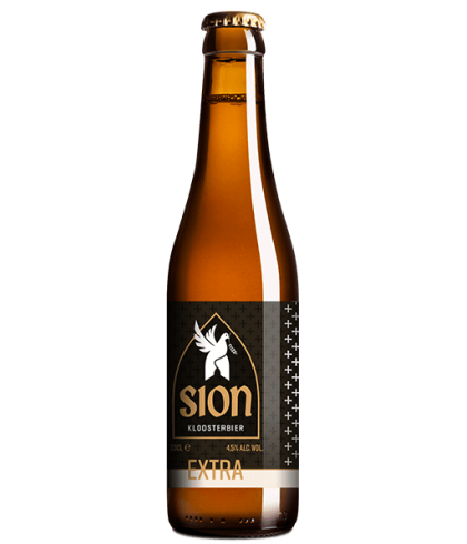 Fles Sion Extra, bier van Sion, bij slijterij t Bockje in Bathmen