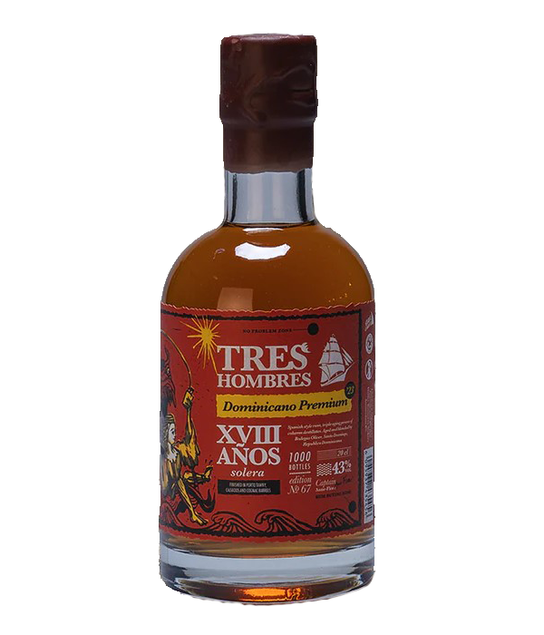 Tres Hombres Rum Ed. 67 Dominicaanse Republiek XVIII mini bij t Bockje in Bathmen