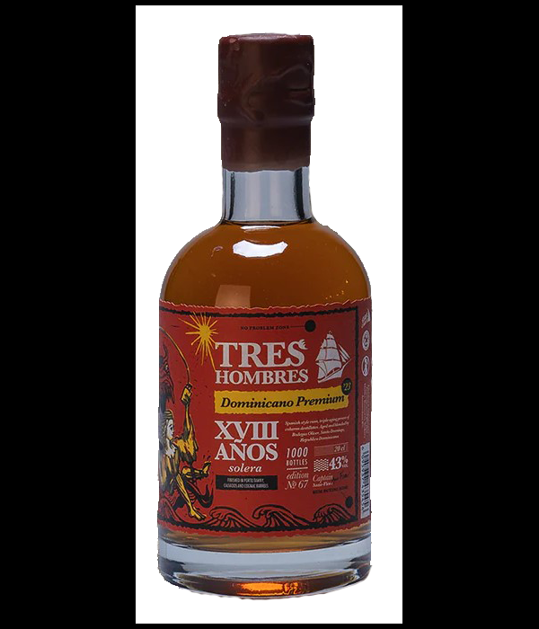 Tres Hombres Rum Ed. 67 Dominicaanse Republiek XVIII mini bij t Bockje in Bathmen