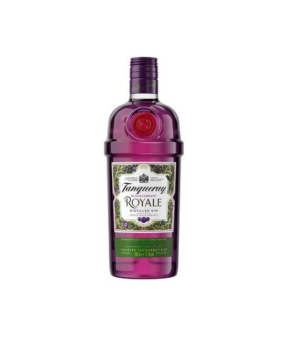 Fles Tanqueray Blackcurrant Royale, gin, op voorraad bij slijterij ’t Bockje in Bathmen