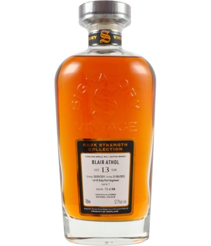 Fles Signatory Vintage Blair Athol 13 Years Old 2011, single malt whisky, op voorraad bij slijterij t Bockje in Bathmen