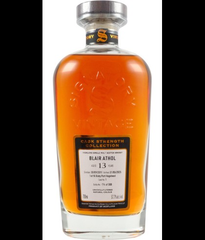 Fles Signatory Vintage Blair Athol 13 Years Old 2011, single malt whisky, op voorraad bij slijterij t Bockje in Bathmen