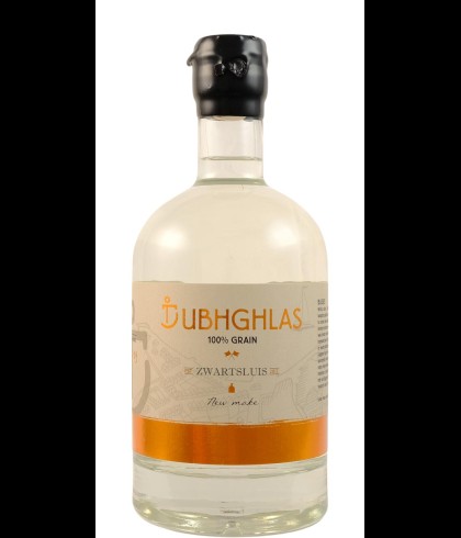 Fles Dubhghlas New Make 100% Grain Peated 50ppm, whisky, op voorraad bij slijterij t Bockje in Bathmen