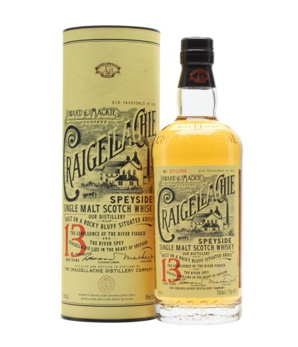 Fles Craigellachie 13 Years Old, single malt whisky, op voorraad bij slijterij t Bockje in Bathmen