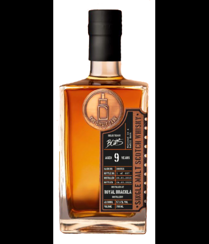 Fles The Single Cask Royal Brackla 2015 9 Years Old, enkel vat gebotteld door The Single Cask, op voorraad bij slijterij t Bockje in Bathmen