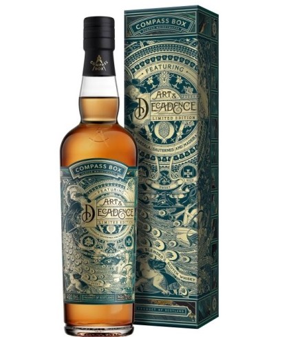 Fles Compass Box Art & Decadence, single malt whisky, op voorraad bij slijterij t Bockje in Bathmen