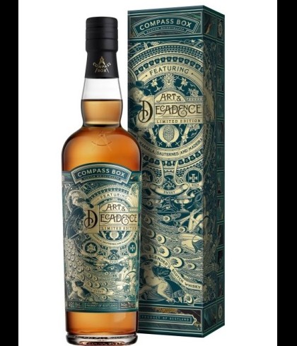 Fles Compass Box Art & Decadence, single malt whisky, op voorraad bij slijterij t Bockje in Bathmen