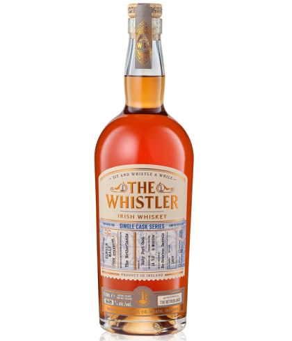Fles The Whistler 14 Years Old Single Cask Ruby Port, Ierse whiskey van Boann in de Boyne Valley, op voorraad bij slijterij t Bockje in Bathmen