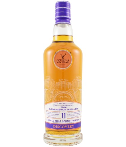 Fles Discovery Bunnahabhain 11 Years Old, single malt whisky, op voorraad bij slijterij t Bockje in Bathmen