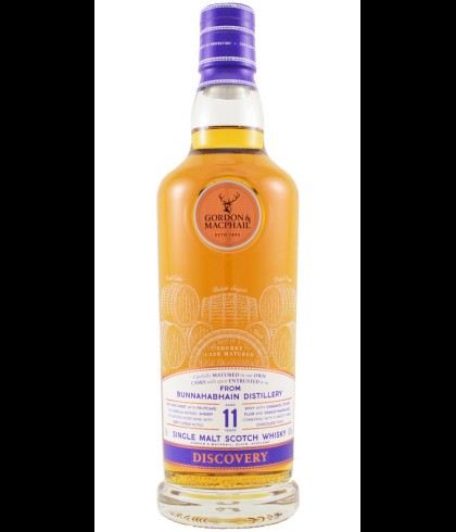 Fles Discovery Bunnahabhain 11 Years Old, single malt whisky, op voorraad bij slijterij t Bockje in Bathmen