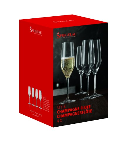 Spiegelau Champagneglas Flute (set van 4), fles bij slijterij t Bockje in Bathmen