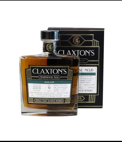 Fles Claxton&rsquo;s Warehouse No.8 Balblair 9Y 2012, single malt whisky, op voorraad bij slijterij t Bockje in Bathmen