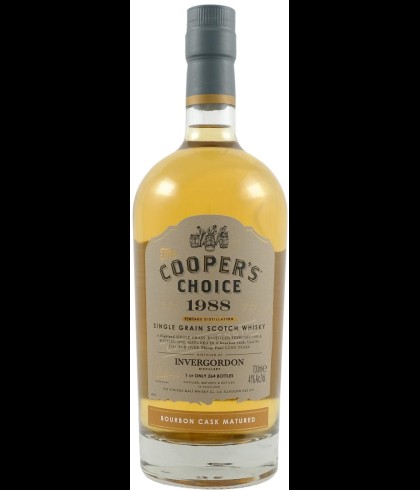 Fles Schotse graanwhisky van Invergordon, op voorraad bij slijterij t Bockje in Bathmen