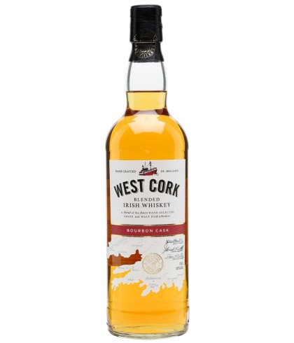 Fles West Cork Bourbon Cask, Ierse whiskey uit Skibbereen, op voorraad bij slijterij ’t Bockje in Bathmen