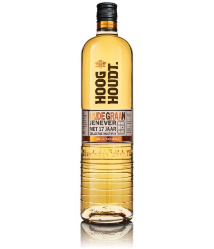 Hooghoudt Oude Graan Jenever met 17 jaar gelagerde moutwijn, jenever bij slijterij t Bockje in Bathmen