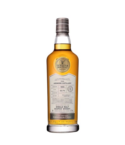 Fles Gordon & MacPhail Ardmore 1995, geturfde Highland single malt van de Ardmore-distilleerderij, op voorraad bij slijterij t Bockje in Bathmen