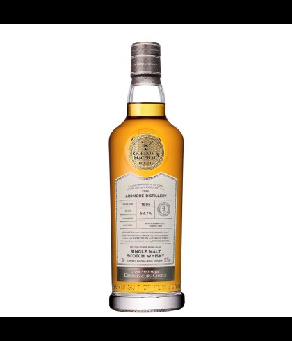 Fles Gordon & MacPhail Ardmore 1995, geturfde Highland single malt van de Ardmore-distilleerderij, op voorraad bij slijterij t Bockje in Bathmen