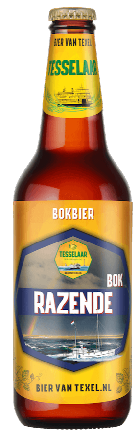 Fles Tesselaar Razende Bok, bier van Tesselaar, op voorraad bij slijterij t Bockje in Bathmen