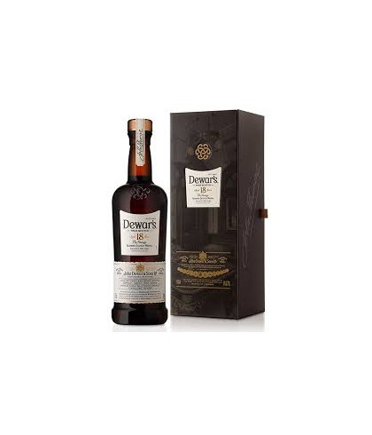 Fles Dewar's 18 years, whisky, op voorraad bij slijterij ’t Bockje in Bathmen